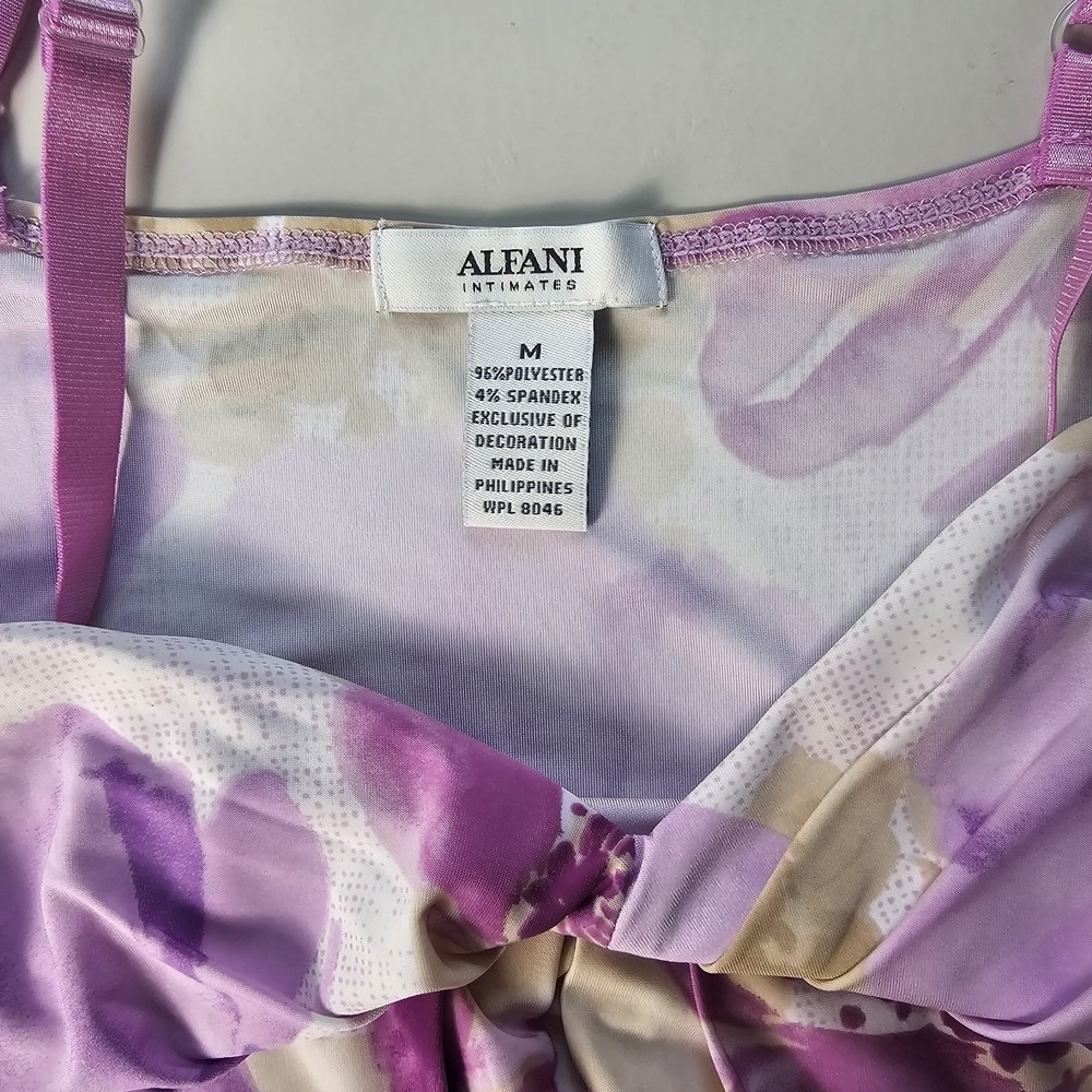 Vintage M Purple Floral Maxi Slip Dress Y2K Fairy Empire Waist Chemise Boho NWT - Picture 5 of 9
